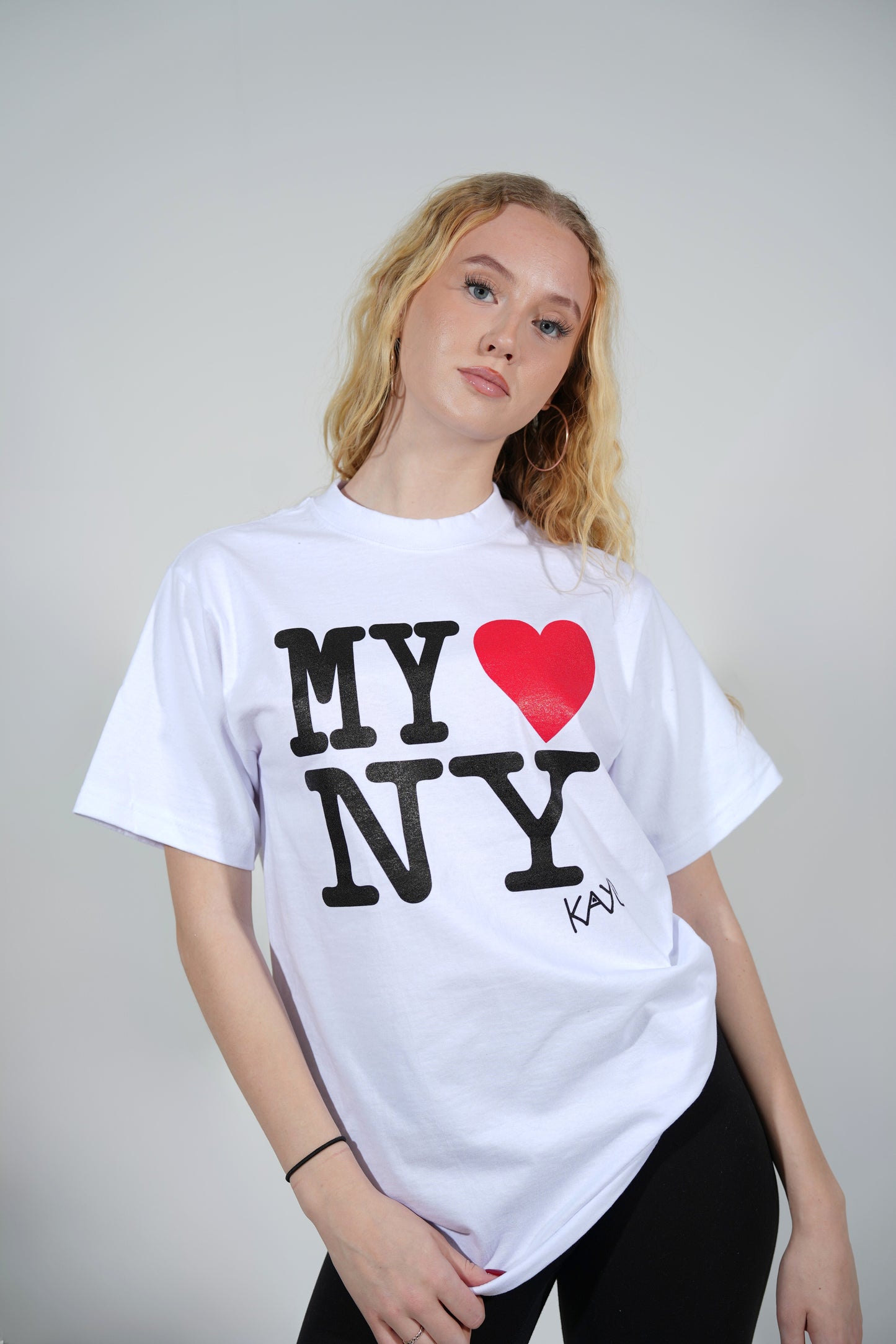 My Heart NY Tee - White