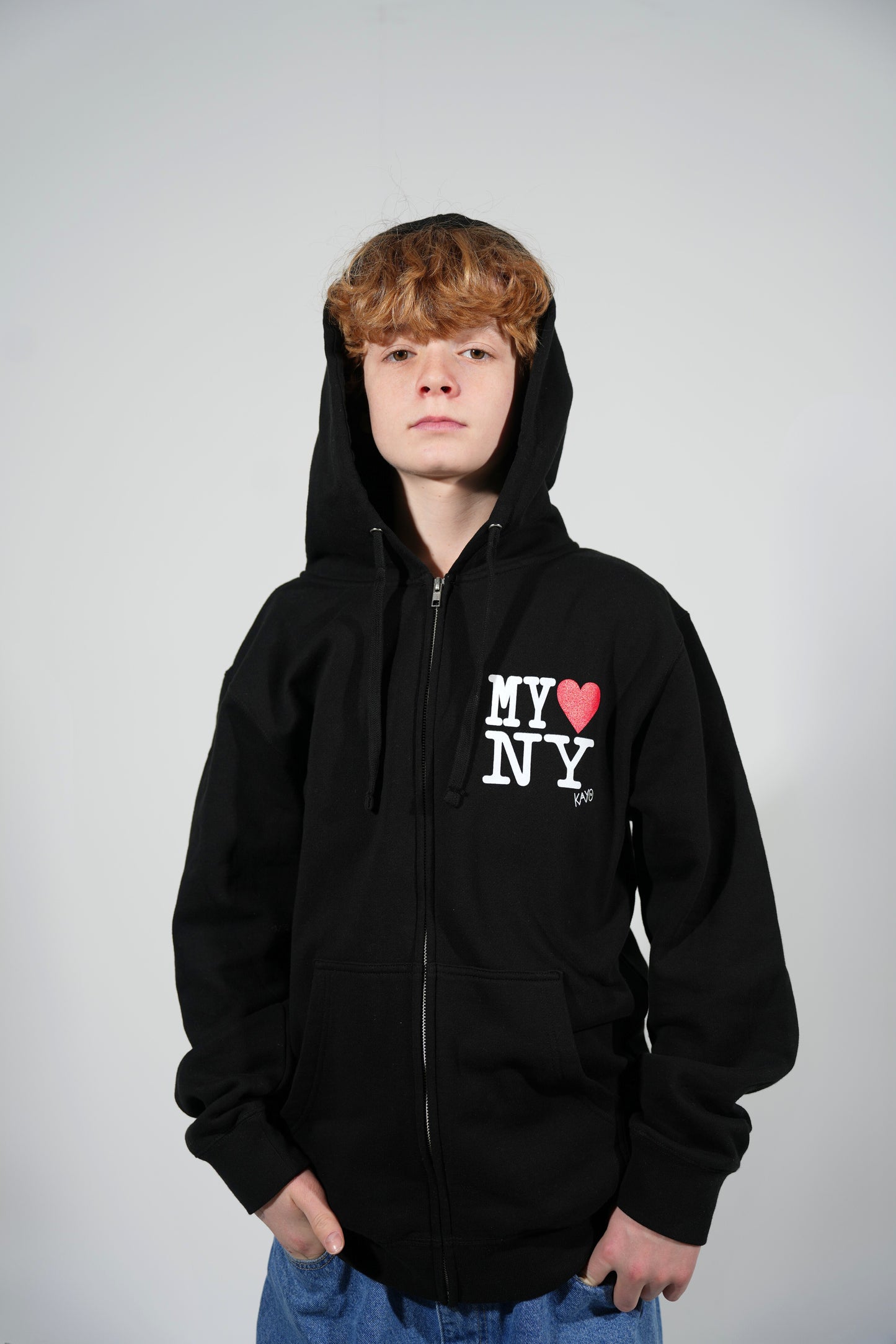 My Heart NY Hoodie - Black