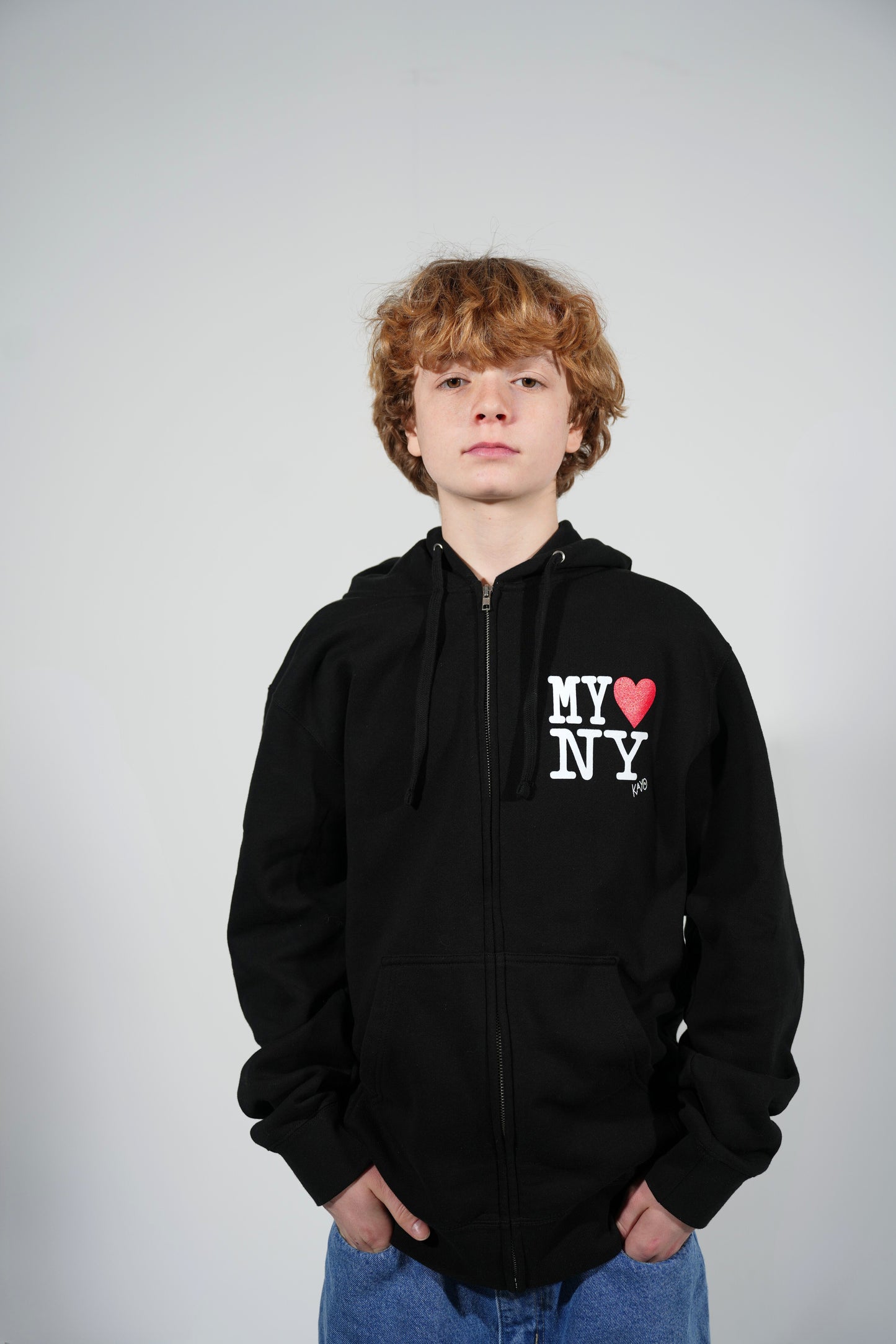 My Heart NY Hoodie - Black