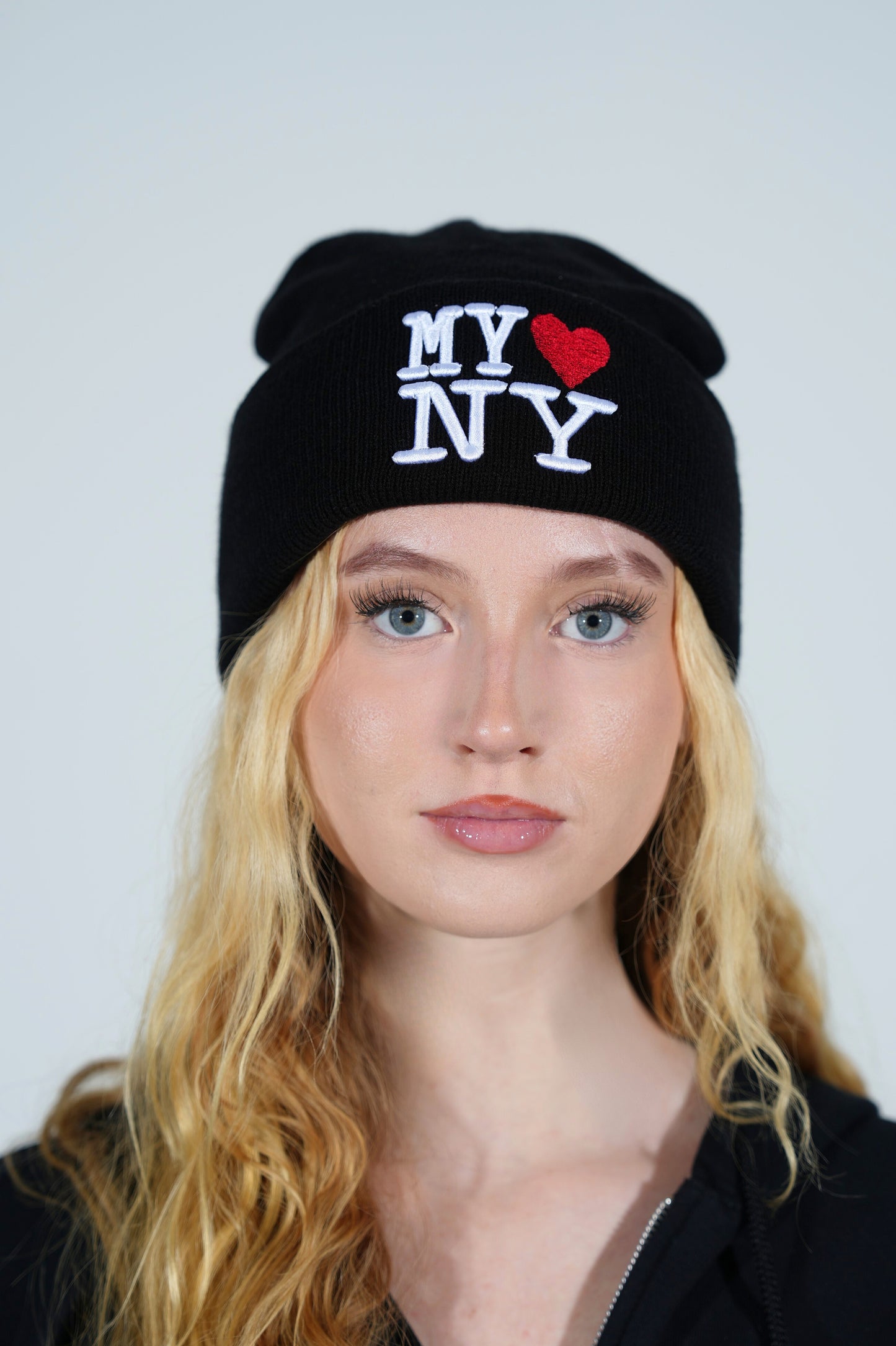 My Heart NY Beanie - Black