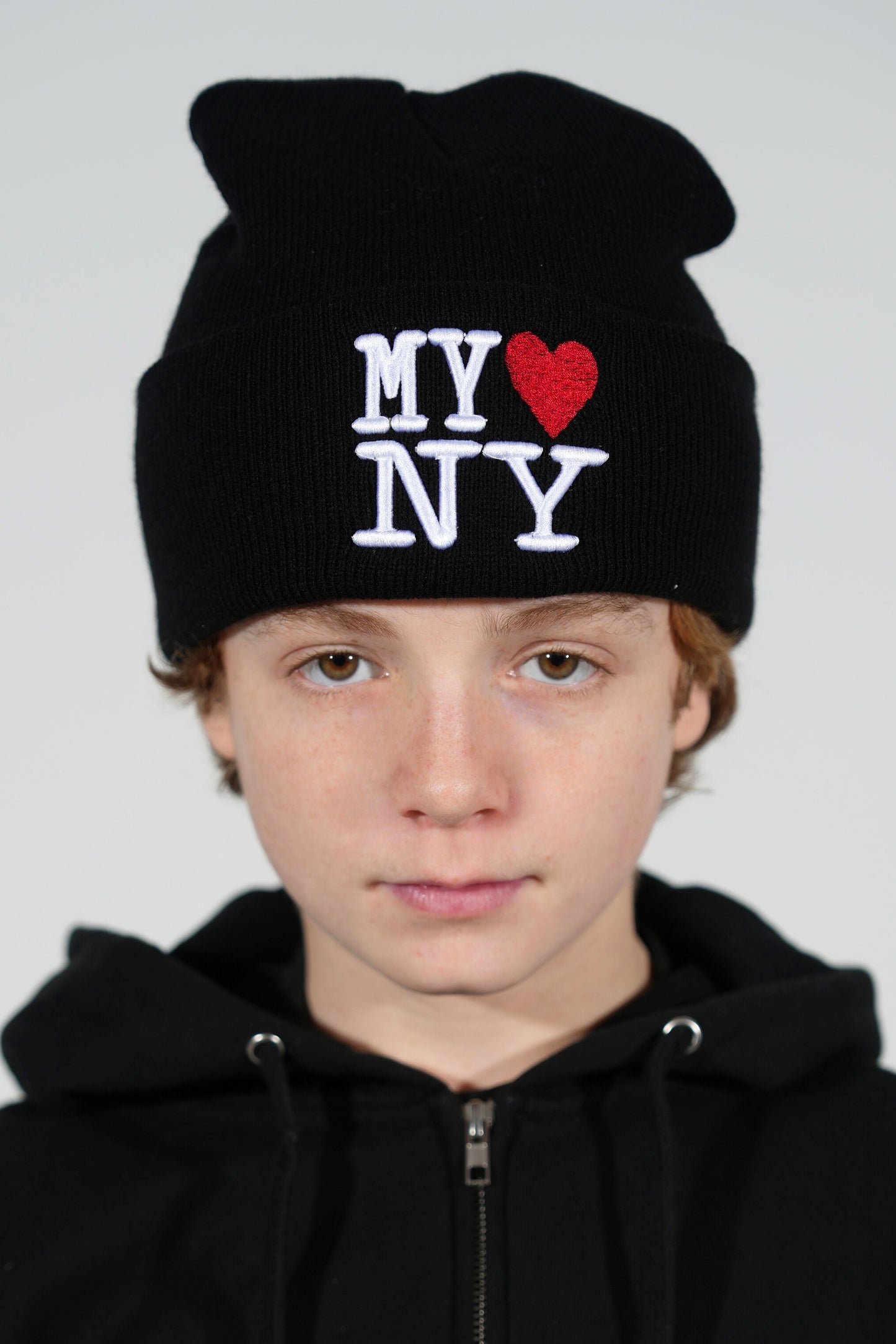 My Heart NY Beanie - Black