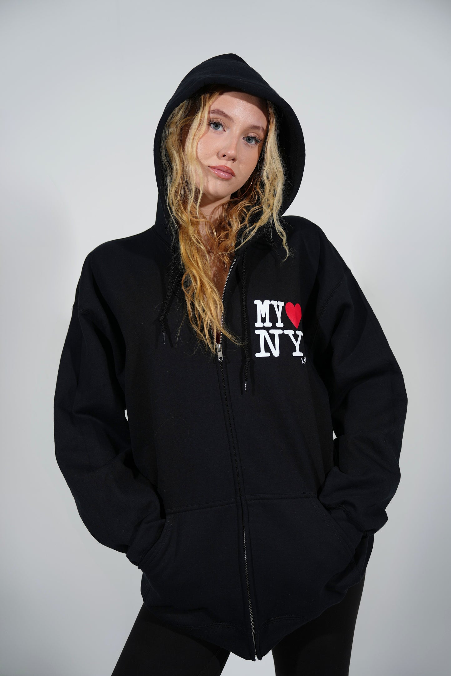 My Heart NY Hoodie - Black