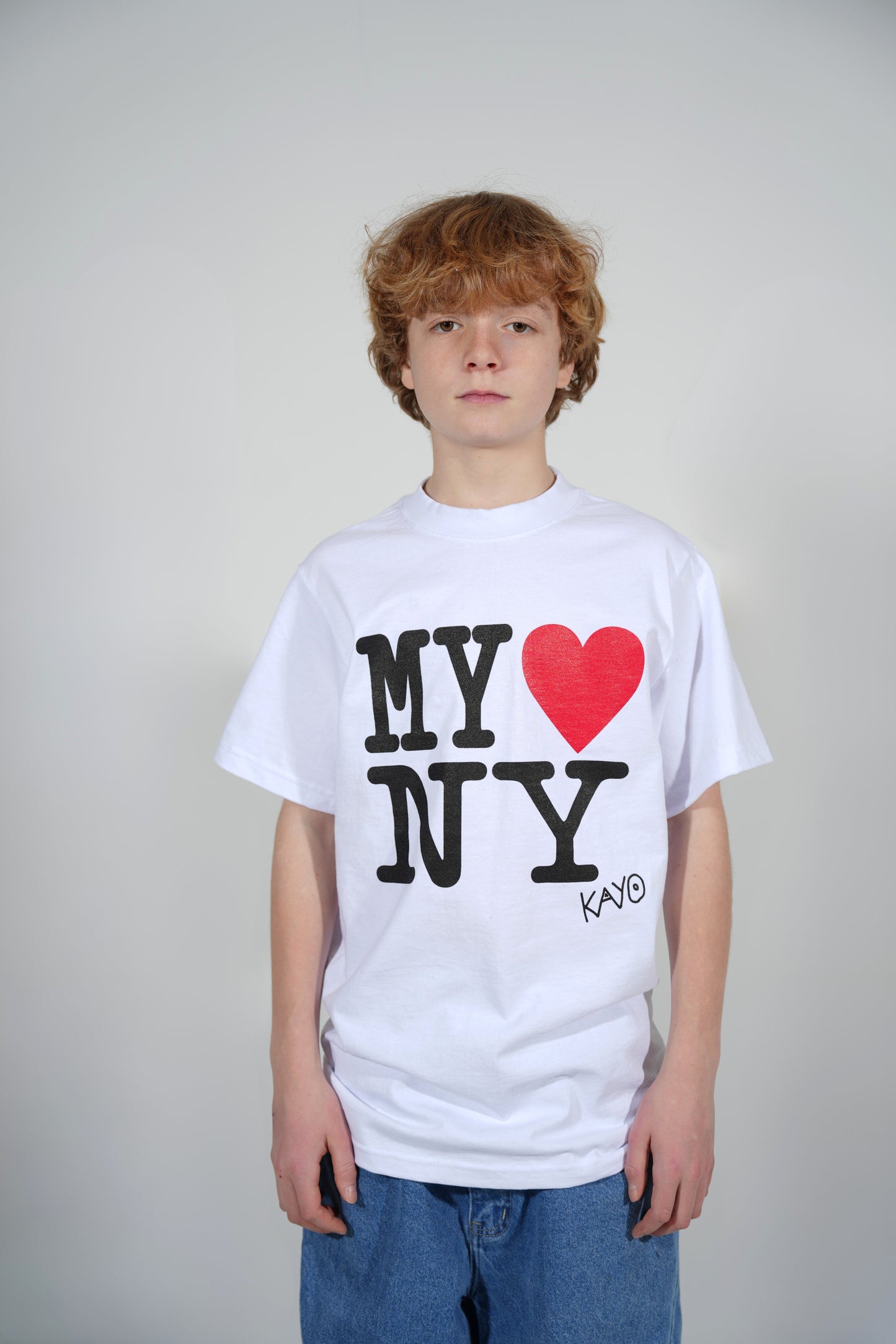 My Heart NY Tee - White