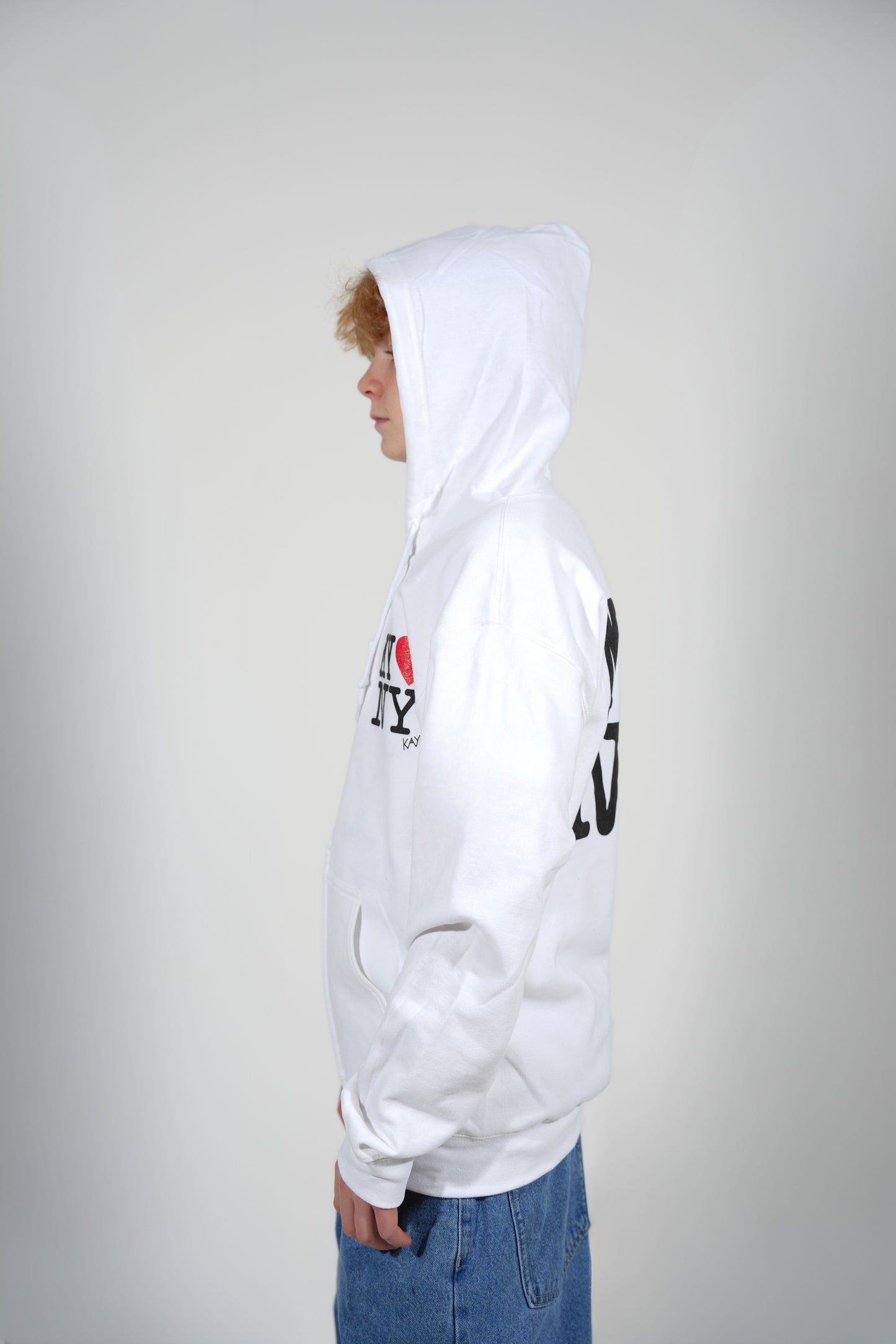 My Heart NY Hoodie - White